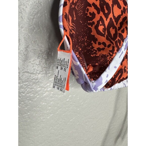 Maaji Bikini Top Womens Medium Reversible Ruffle Floral Swimwear Boho Beach Pool - Picture 5 of 5